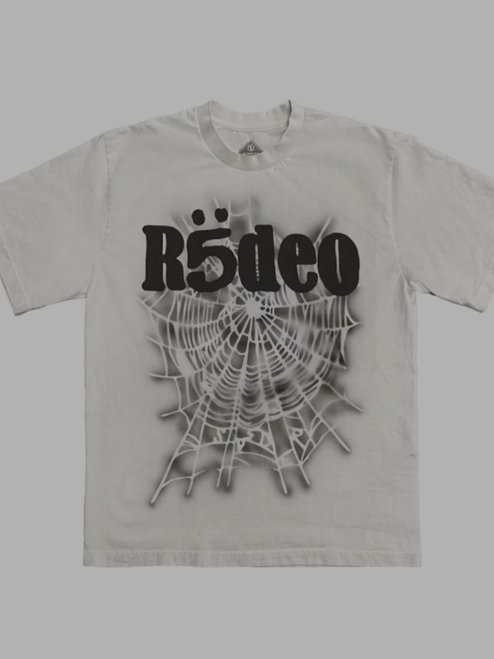 White Graphic Spiderweb Tee - Men's Casual Shirt
